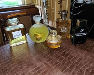 large perfume and cologne bottles