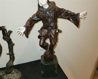 heavy bronze sculpture, signed H. Milani