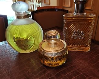 large perfume and cologne bottles