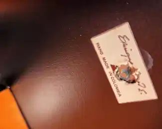  20th century, lacquered table w 4 chairs, by Enrique Garcel