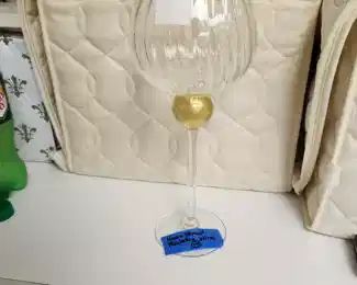 Signed Manhattan by Union Street crystal wine glasses and champagne flutes