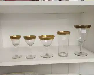 Tiffin Franciscan crystal glasses