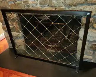 Custom fireplace "screen"