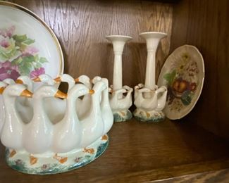 Ceramic Duck Candleholders
