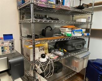 Rolling Racks and Office Supplies