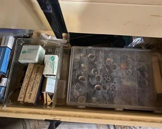 Contents of Dental Cabinet - Rock Polishing/Shaping Tools