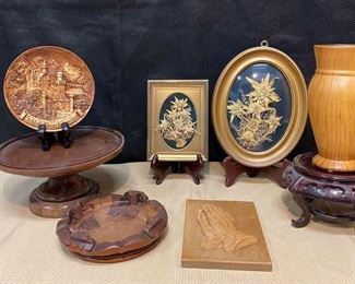 Coral Pictures, Wood Pedestals, And More
