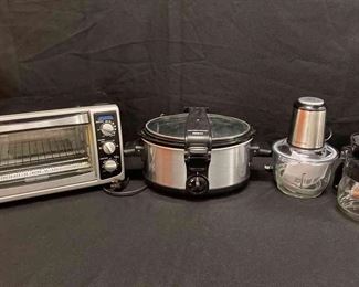 Kitchen Appliances Food Processor, Crock Pot, Toaster Oven, Coffee Maker