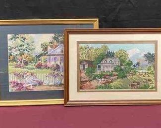 On The Farm Framed Needlepoints