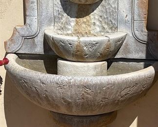 Fountain comes apart easily for transport.