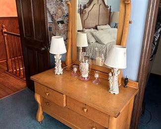 Antique Dresser with Mirror