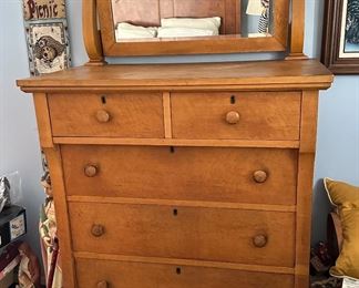 Antique Dresser with Mirror