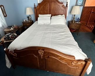 Antique French Carved Queen Bed