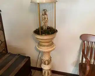 Oil/Rain Tabletop Greek Goddess with Stand