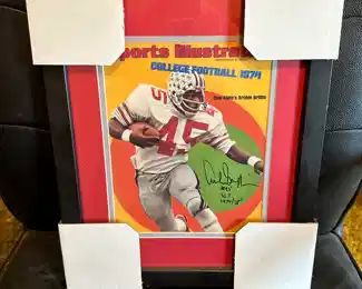 Signed Archie Griffin #45 The Ohio State University~1974 Framed Sports Illustrated. 