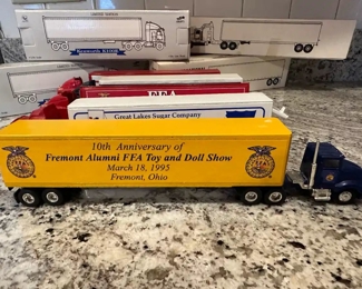 Fremont, Ohio FFA Toy & Doll Show Cast Collectable Tractor Trailers