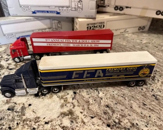 Fremont, Ohio FFA Toy & Doll Show Cast Collectable Tractor Trailers