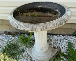 Cement Bird Bath