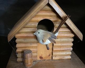Hand made wood cabin, made by prisoner at Brushy Mountain prison 