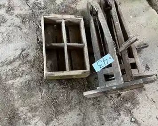  Vintage Coca-Cola crate and baseball vises