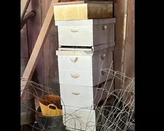 STACK OF BEE BOXES