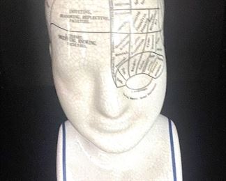 Porcelain phrenology bust