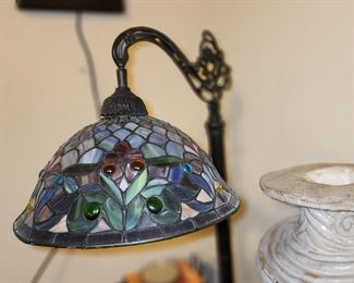 Vintage Stain Glass Floor Lamp