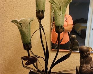 Vintage Tulip Trio Table Lamp