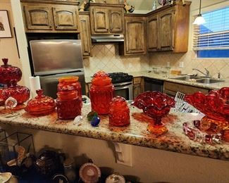 Beautiful Collection of Amberina Glass