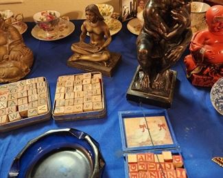 Letter Stamps - Ashtray - Tea Cups