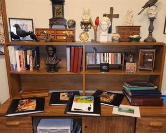 Large Desk - Great  Credenza- Top comes off