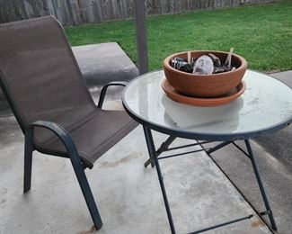 Outdoor Table with 1 Chair