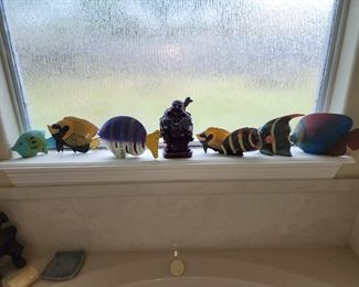 Hand Painted Wooden Fish