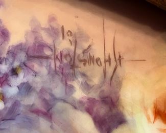 Hand Painted Porcelain Signature