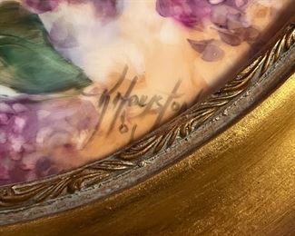 Hand Painted Porcelain signature #2