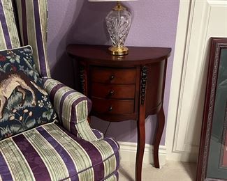 Small Waterford Lamp with Shade, Half Table