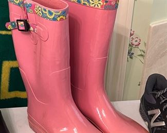 Pink boots! 