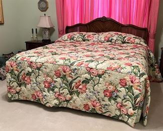 KING size bed with mattress set. 