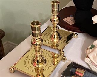 Brass Baldwin Candlesticks
