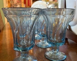 Fostoria Jamestown Blue Goblets