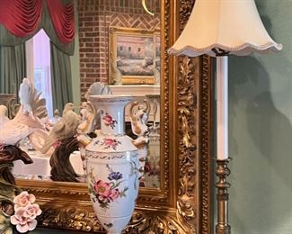 Candlestick Lamps. Porcelain vases