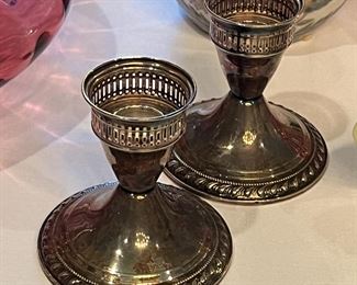 Sterling Candleholders
