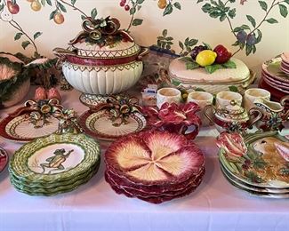 Cabbage Ware and Soup Tureen 