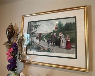 Framed Artwork Etching 