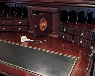 Desk Secretary Leather Writing Area