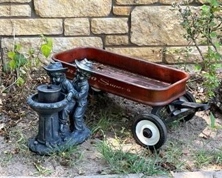 Vintage Red Wagon AS IS 