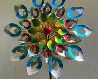 Colorful Spinner Yard Art