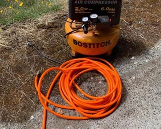 Bostitch 2.0 hp Air Compressor and Hose