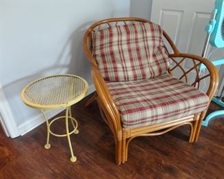 Island Style Rattan Chair/Excellent Vintage Condition