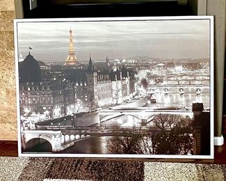 Large Framed Modern Print of France